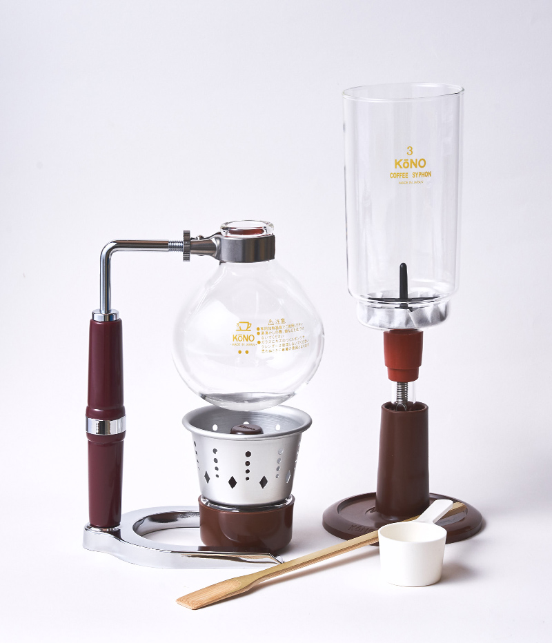 PR型 3人用サイフォンセット アルコールランプ／ペーパー濾過器用